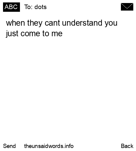 unsent message to dots