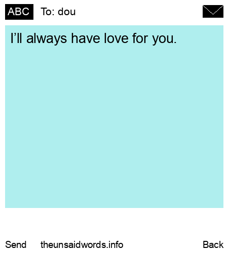 unsent message to dou