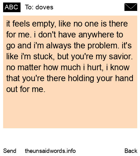 unsent message to doves