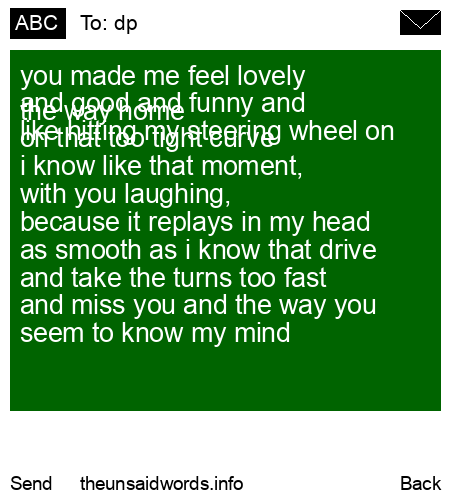unsent message to dp