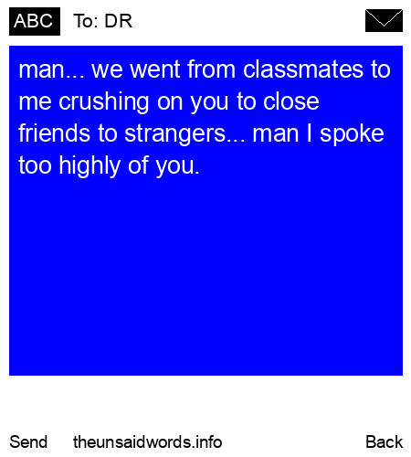 unsent message to DR
