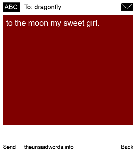 unsent message to dragonfly 