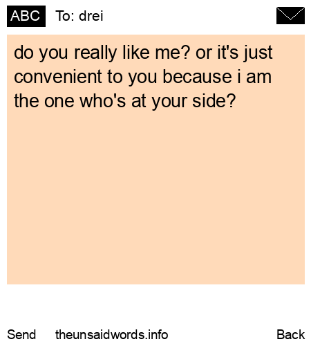 unsent message to drei