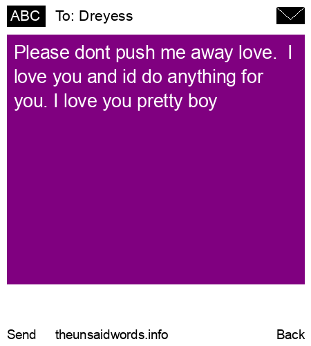 unsent message to Dreyess