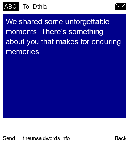 unsent message to Dthia