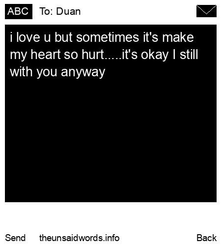 unsent message to Duan 