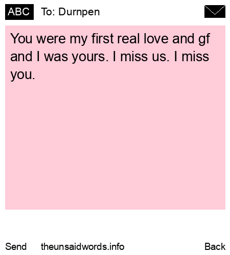 unsent message to Durnpen