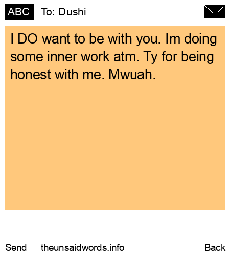 unsent message to Dushi 