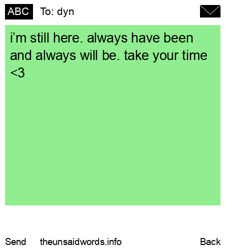 unsent message to dyn