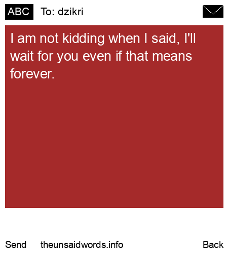 unsent message to dzikri