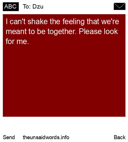 unsent message to Dzu