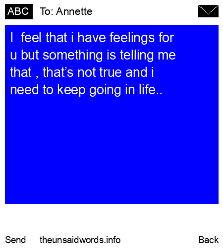 unsent message to Annette