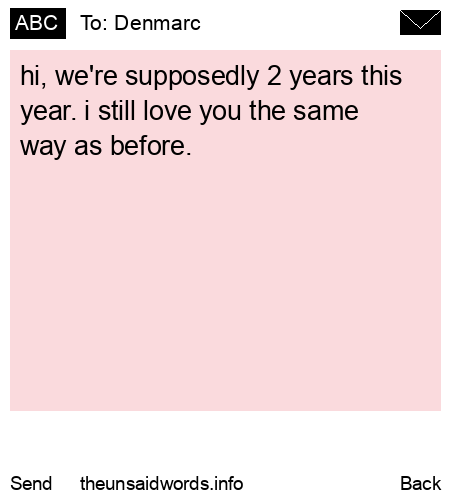 unsent message to Denmarc