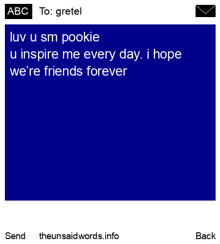 unsent message to gretel