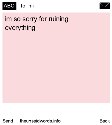 unsent message to hli