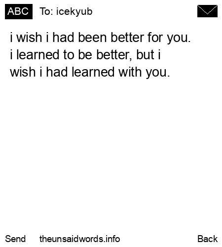 unsent message to icekyub