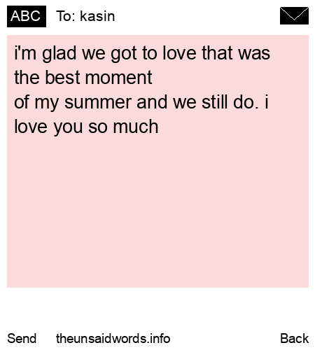 unsent message to kasin