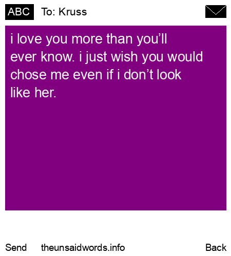 unsent message to Kruss