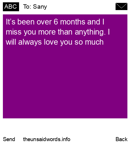 unsent message to Sany
