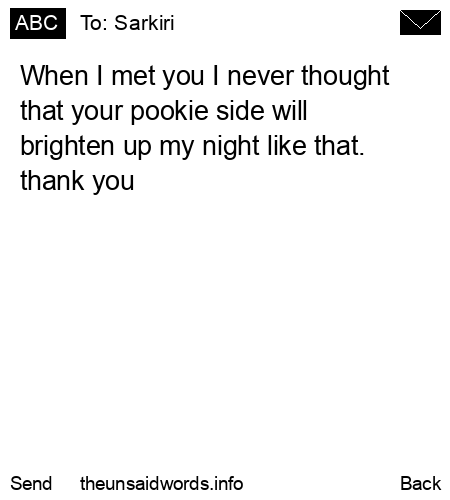 unsent message to Sarkiri