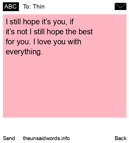 unsent message to Thin