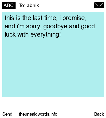unsent message to abhik