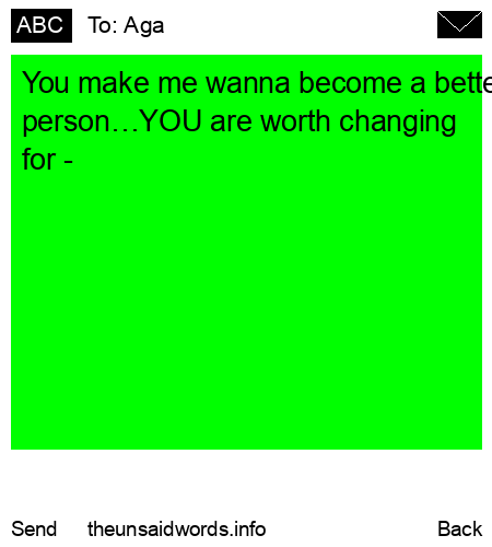 unsent message to Aga 
