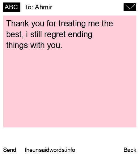 unsent message to Ahmir