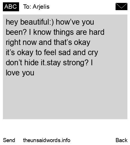 unsent message to Arjelis