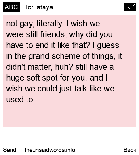 unsent message to lataya