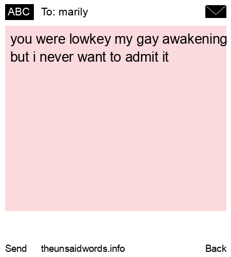 unsent message to marily
