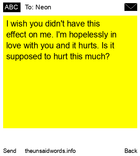 unsent message to Neon