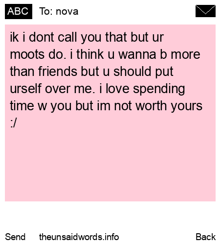unsent message to nova