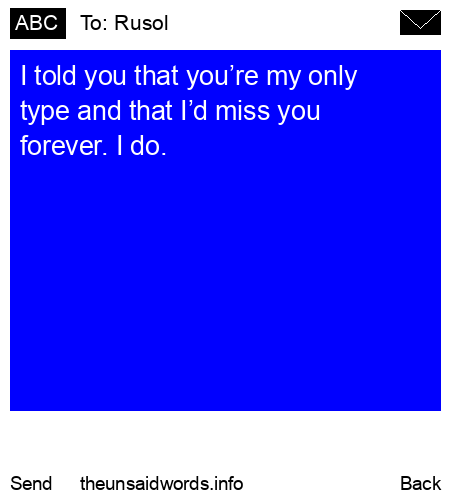unsent message to Rusol