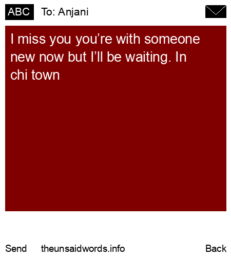 unsent message to Anjani