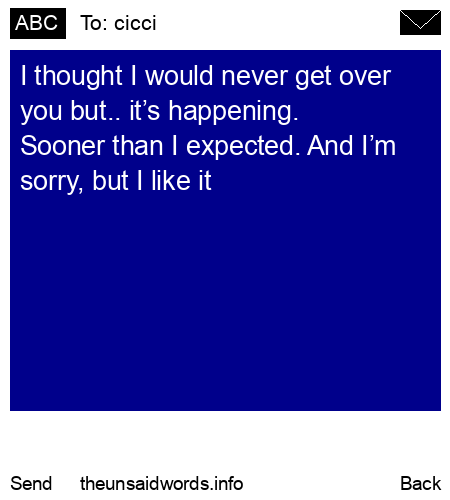 unsent message to cicci