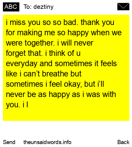 unsent message to deztiny