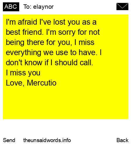 unsent message to elaynor