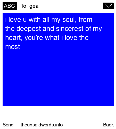 unsent message to gea 