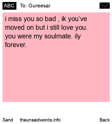 unsent message to Gureesar