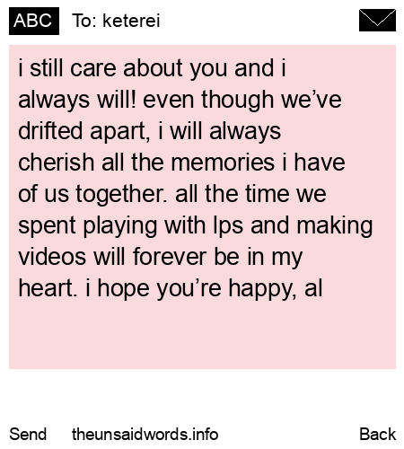 unsent message to keterei