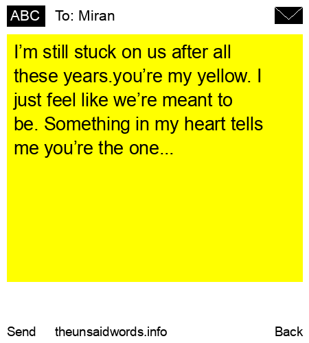 unsent message to Miran