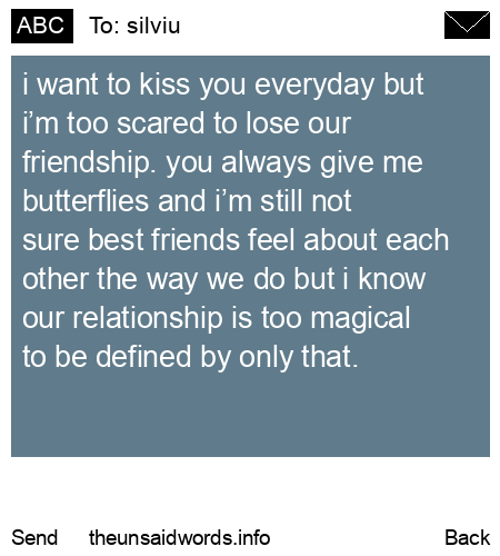 unsent message to silviu