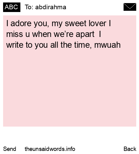 unsent message to abdirahma