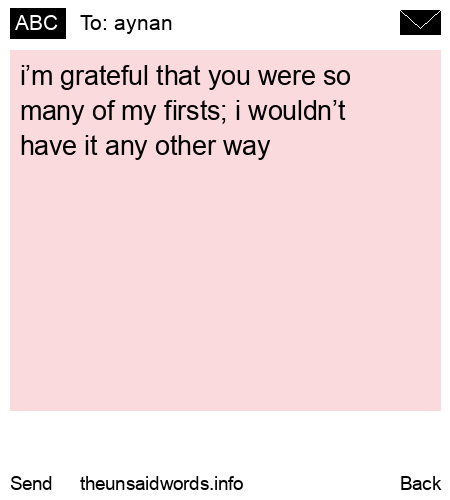 unsent message to aynan