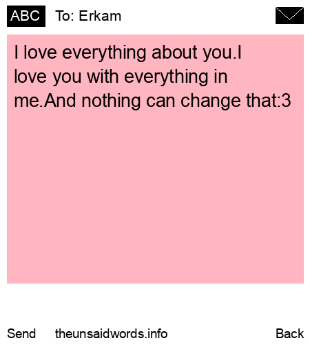 unsent message to Erkam