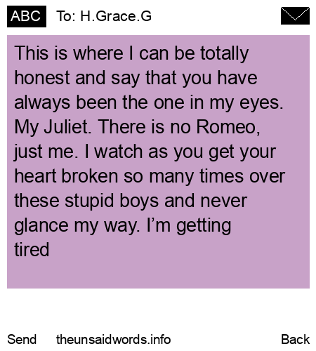 unsent message to H.Grace.G