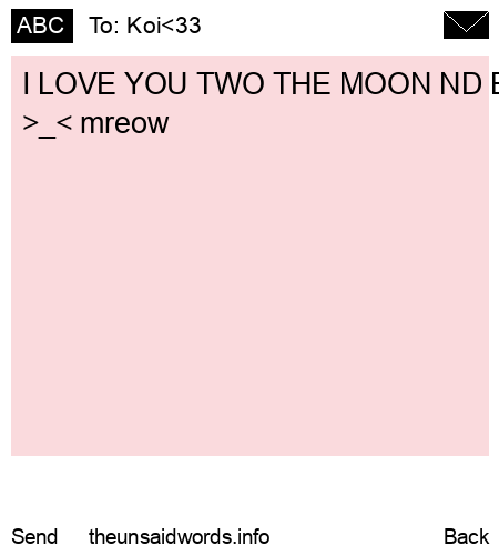 unsent message to Koi<33