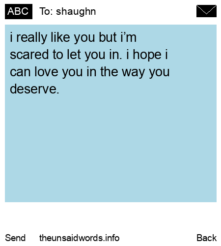 unsent message to shaughn 