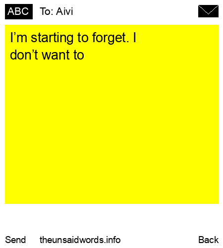 unsent message to Aivi